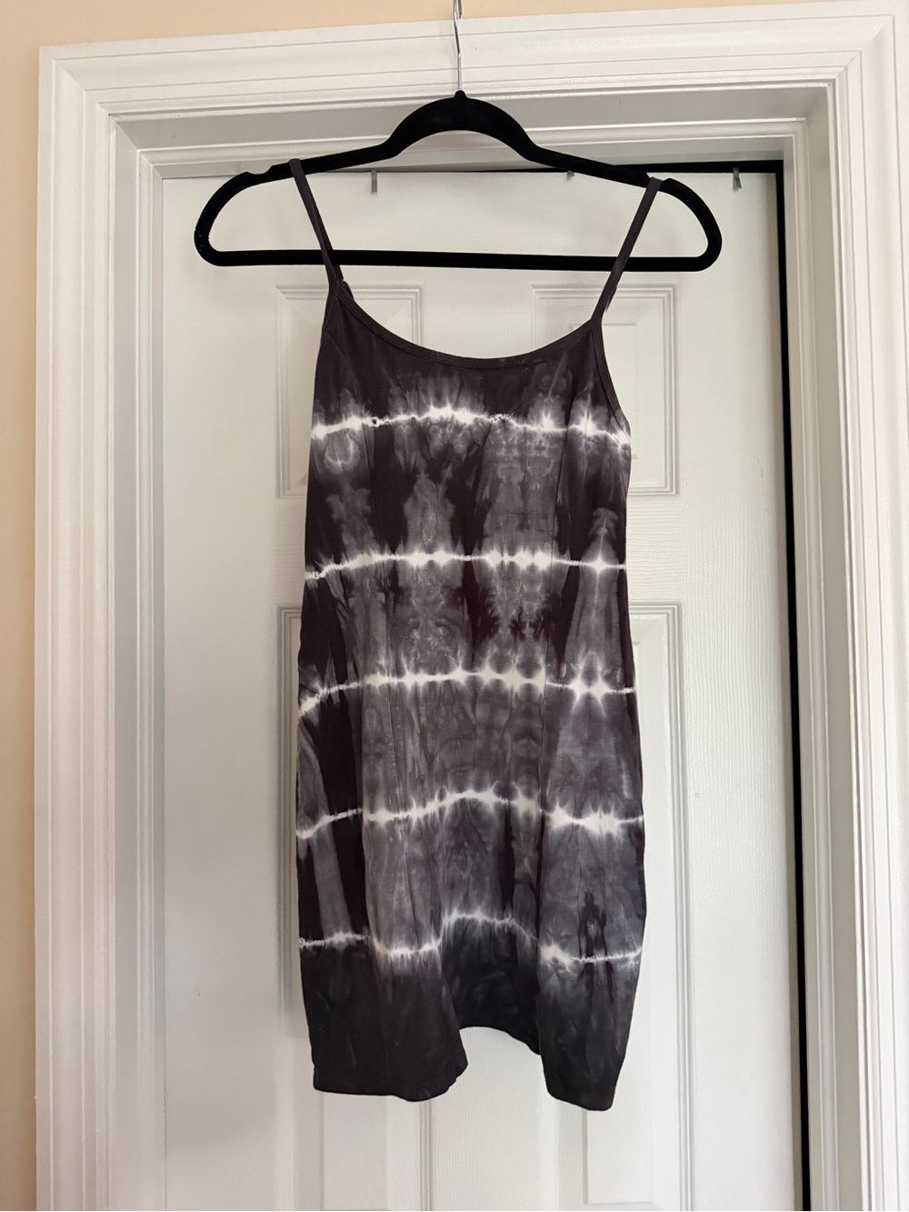 Women's Tie-Dye Swim Cover Up - Black & White